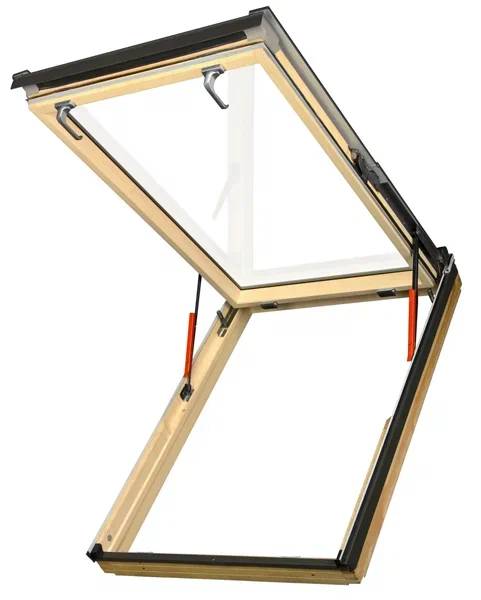 Мансардное эвакуационное окно FEP P2 с подвесным типом открывания 