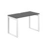 AG.101.AN.V.72.WH  / Стол 1200х600х750 / профиль О-образный: 70х20 белый; столешница с вырезом: антрацит