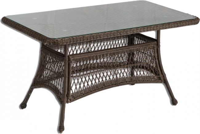 Обеденная группа GIZA M (Гиза) коричневая из искусственного ротанга