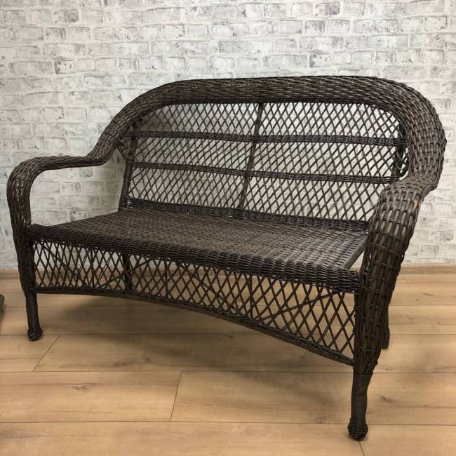 Обеденная группа GIZA M (Гиза) коричневая из искусственного ротанга