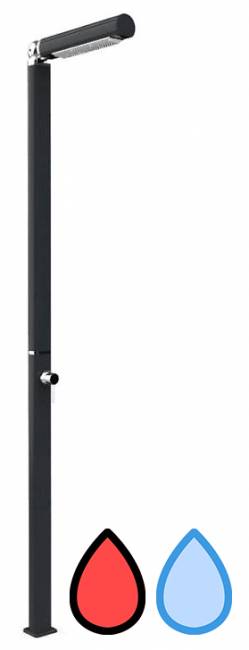 Душ уличный Quick Q105 антрацит 500х90х2100 мм