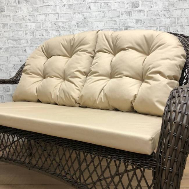 Обеденная группа GIZA XL (Гиза) коричневая из искусственного ротанга