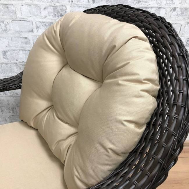 Обеденная группа GIZA XL (Гиза) коричневая из искусственного ротанга