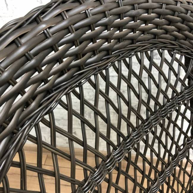 Обеденная группа GIZA XL (Гиза) коричневая из искусственного ротанга