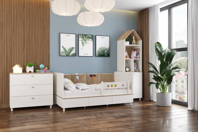 Мебель в детскую Эйп № 3 цвет белый/дуб белый