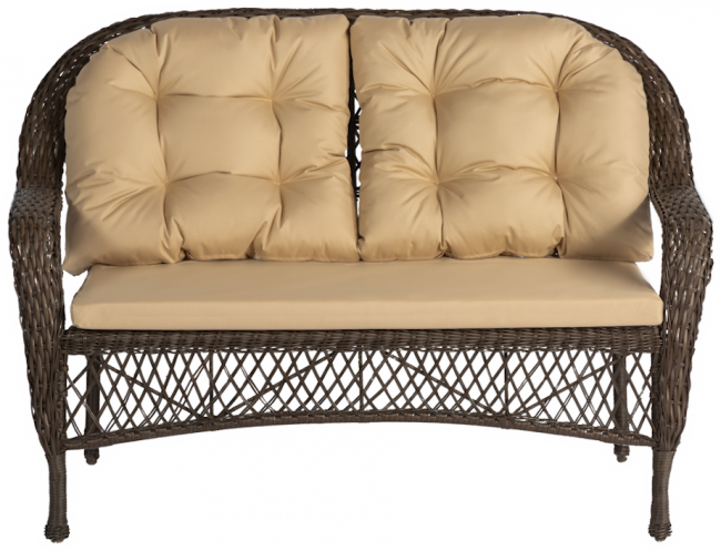 Обеденная группа GIZA 2XL (Гиза) коричневая из искусственного ротанга