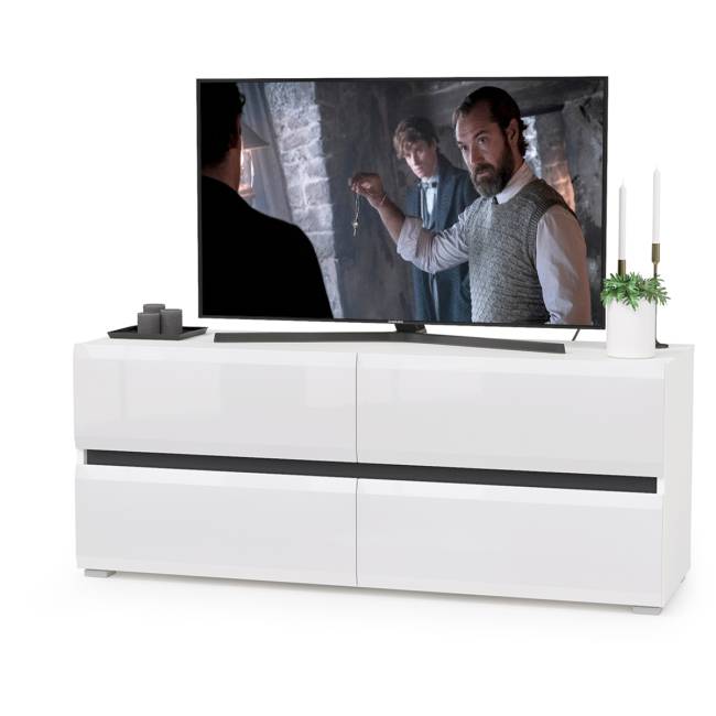 Стенка в гостиную Сидней № 21 цвет белый/чёрный/фасады МДФ белый глянец Стенка в гостиную Сидней № 21 цвет белый/чёрный/фасады МДФ белый глянец