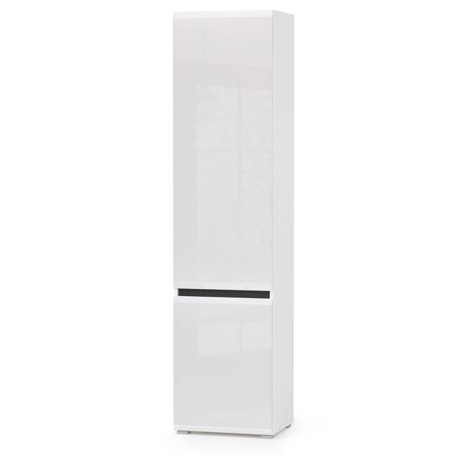 Стенка в гостиную Сидней № 21 цвет белый/чёрный/фасады МДФ белый глянец Стенка в гостиную Сидней № 21 цвет белый/чёрный/фасады МДФ белый глянец