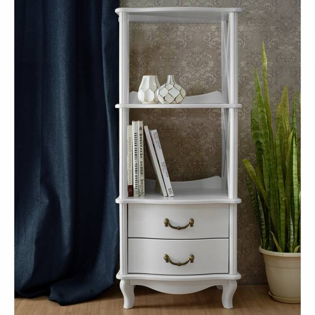 Этажерка Джульетта 2 уровня, молочный дуб Л Этажерка Джульетта 2 уровня, молочный дуб Л