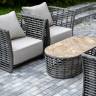 "Валенсия" лаунж-зона из искусственного ротанга, цвет серый