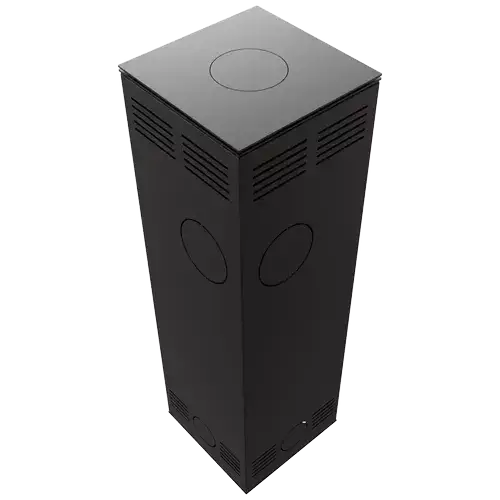 Печь Kratki PRO TORA/L 8 кВт, чёрное стекло