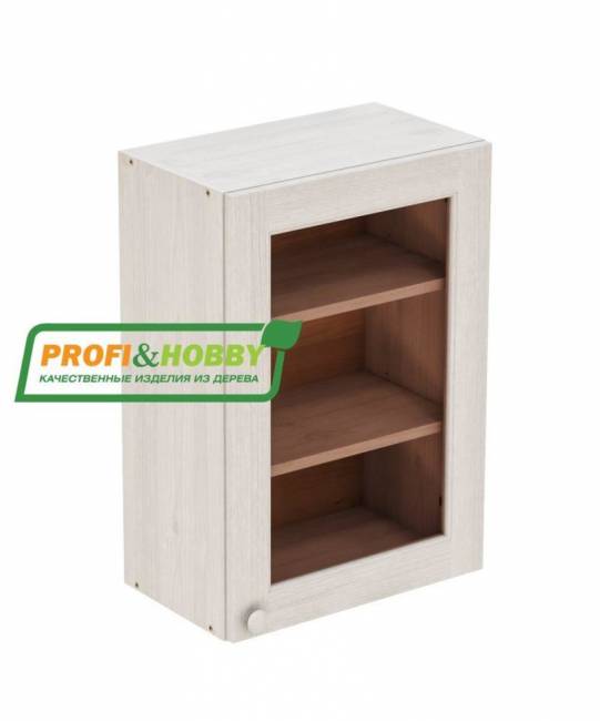 Шкаф навесной 500 х 300 х 720 под стекло, сосна, без покраски