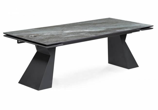 Керамический стол Керамический стол Денхольм 240(300)х100х75 mosco nero matt / черный