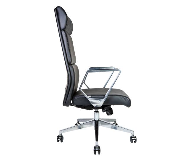 Кресло офисное / Лондон ЛЮКС / хром / черная экокожа Кресло офисное / Лондон ЛЮКС / хром / черная экокожа