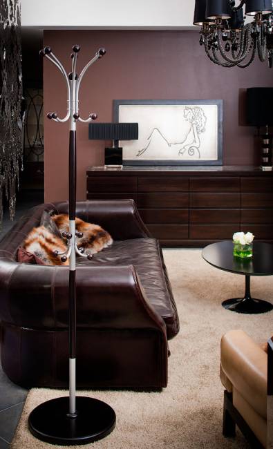 Вешалка напольная Д 1 металлик/ венге Вешалка напольная Д 1 металлик/ венге