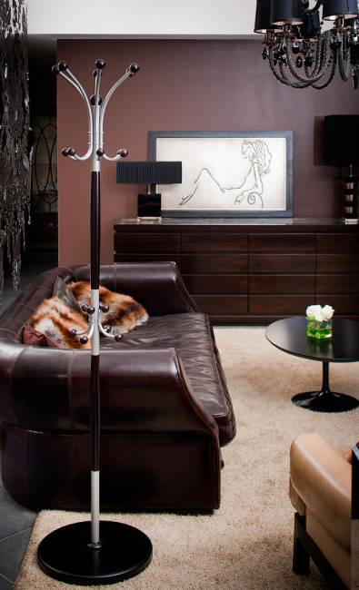 Вешалка напольная Д 1 металлик/ венге Вешалка напольная Д 1 металлик/ венге