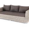 "Капучино" диван из искусственного ротанга трехместный, цвет бежевый