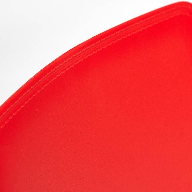 Стул Джениус/Genius (мод. 75) пластик/металл, 46x56x84cм, красный/опоры хром (Комплект из 4 шт.) красный металл/пластик