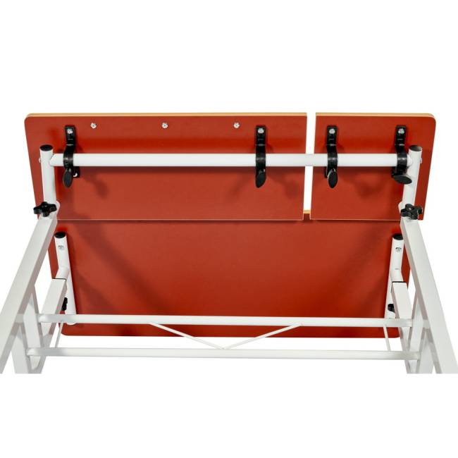 Стол многофункциональный Shuttle 80х58х80-130см, светлое дерево, белый Стол многофункциональный Shuttle 80х58х80-130см, светлое дерево, белый