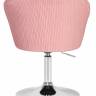 Кресло дизайнерское DOBRIN EDISON, розовый велюр (1922-16)
