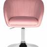 Кресло дизайнерское DOBRIN EDISON, розовый велюр (1922-16)
