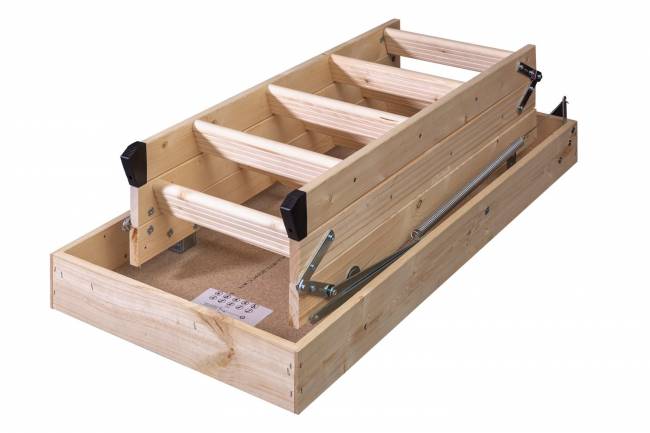 Чердачная складная лестница Eurolight 120х60 Чердачная складная лестница Eurolight 120х60