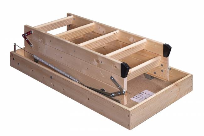 Чердачная складная лестница Eurolight 120х60 Чердачная складная лестница Eurolight 120х60