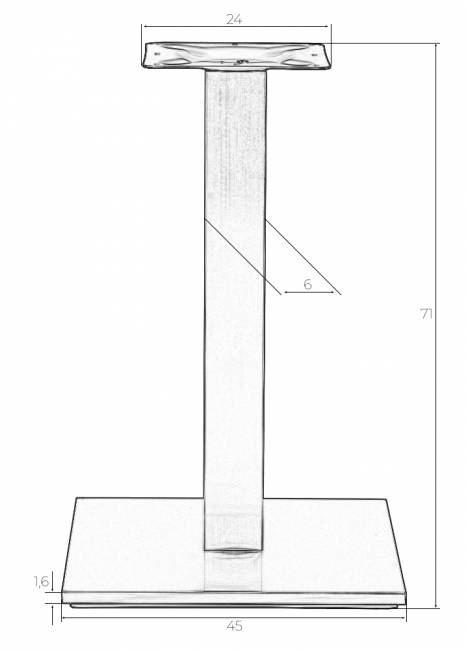 Подстолье обеденное DOBRIN DEBRA