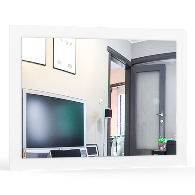 Комод с зеркалом Камелия цвет белый