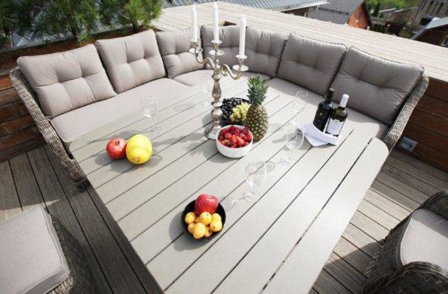 Обеденный комплект из искусственного ротанга Сорренто