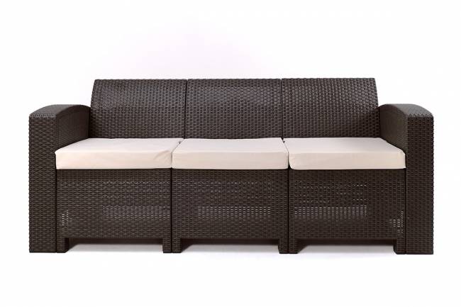 Rattan premium, диван трехместный, венге Rattan premium, диван трехместный, венге