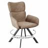 Стул DikLine 501 поворотный SB4 бежевый, ножки черные