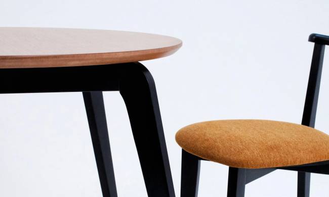 Стол Arki К 100 чёрный/натур