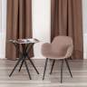 Кресло VALENTINO (mod. PC45-2) / 1 шт. в упаковке металл/экокожа/ткань, 55 х 58 х 81 см, Brown (коричневый)/чёрный