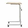 Стол многофункциональный на колесах, 60x40 см, «РОЛЛ», 2 ножки, регул.высота, мдф, металл, св. дерево, белый Стол многофункциональный на колесах, 60x40 см, «РОЛЛ», 2 ножки, регул.высота, мдф, металл, св. дерево, белый