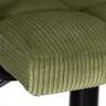 Стул барный DOBRIN KRUGER ARM BLACK, зеленый вельвет (LAR-E2041-7)