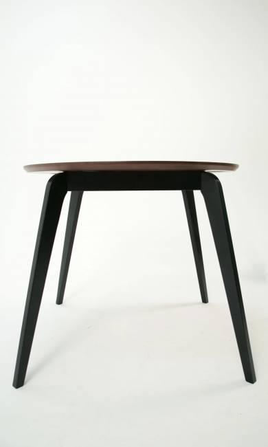 Стол Arki К 90 чёрный/орех