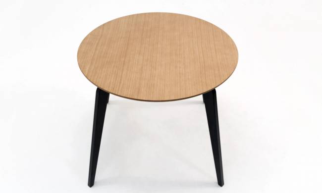 Стол Arki К 90 чёрный/натур