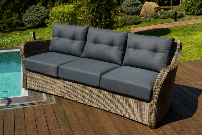 Диван 3-х местный "Венеция", коричневый Диван 3-х местный "Венеция", коричневый