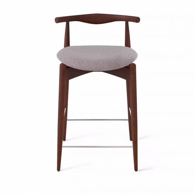 Стул Noble полубарный, массив бука - темный латте - бук коричневый