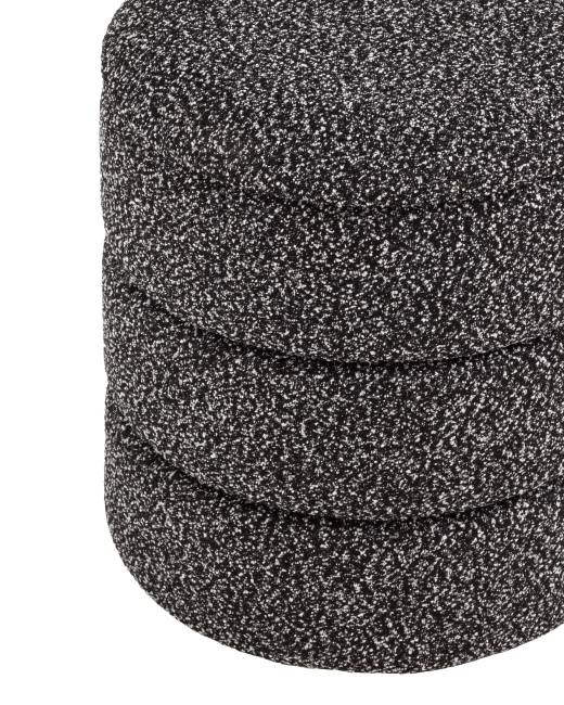 Пуф с ящиком Hive XS букле черный меланж