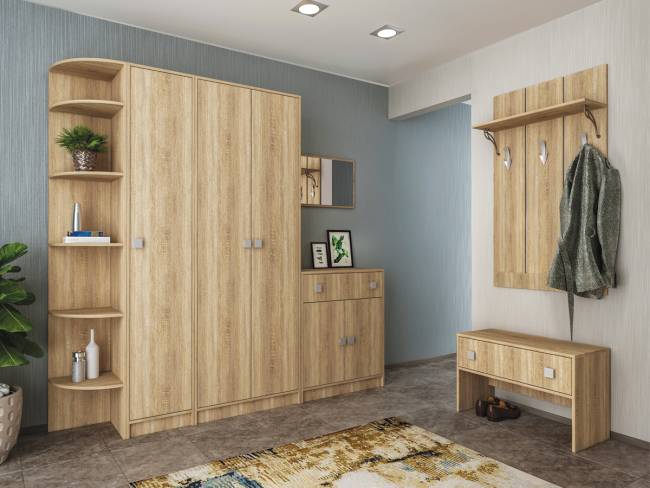 Комод с одним ящиком и дверками Глория 2 цвет дуб сонома Комод с одним ящиком и дверками Глория 2 цвет дуб сонома