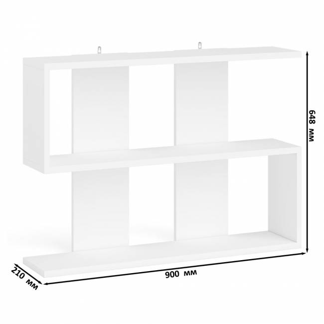 Полка навесная Мори 900 цвет белый Полка навесная Мори 900 цвет белый