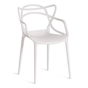 Стул Cat Chair (mod. 028) пластик, 53 x 59 x 82,5 см, белый (White C0057) (Комплект из 2 шт.) белый пластик