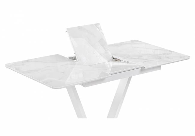 на тумбе Бугун 120х80х77 белый мрамор / белый