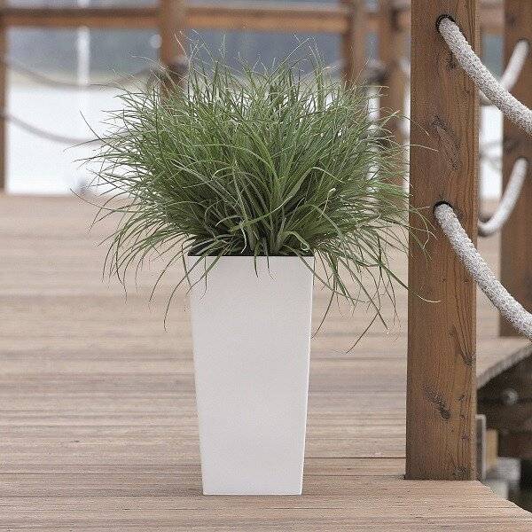 Кашпо для цветов "Prosperplast Urbi Square", белый, 49+21л Кашпо для цветов "Prosperplast Urbi Square", белый, 49+21л