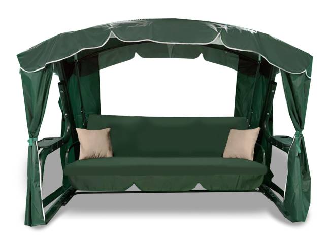 Качели садовые "Торонто Люкс Плюс", зеленые Качели садовые "Торонто Люкс Плюс", зеленые