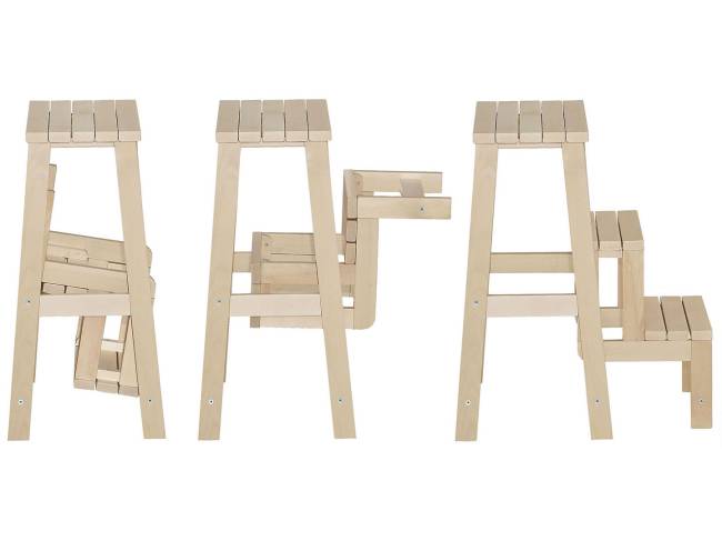 Табурет- стремянка лак