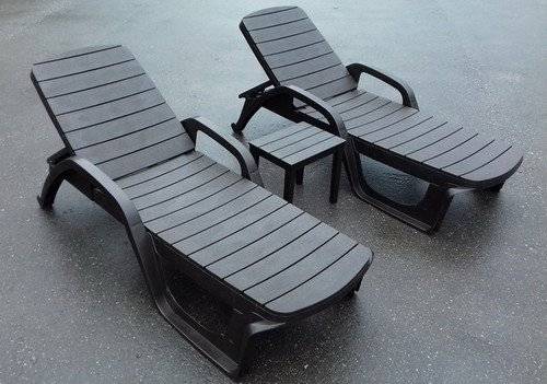 Шезлонг пластиковый Амстердам (шоколад) Шезлонг пластиковый Амстердам (шоколад)