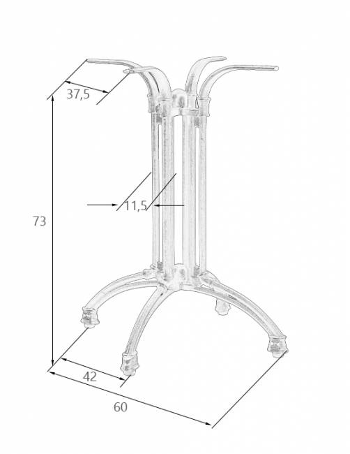 Подстолье обеденное DOBRIN LOUISE